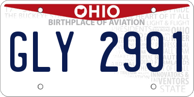 OH license plate GLY2991