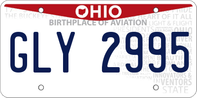 OH license plate GLY2995