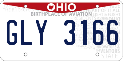 OH license plate GLY3166