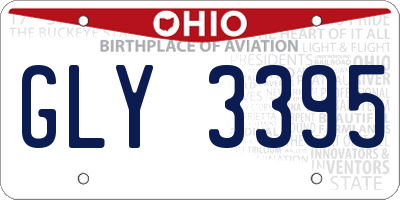 OH license plate GLY3395