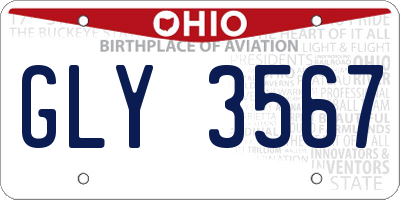OH license plate GLY3567