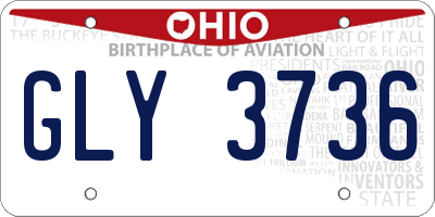 OH license plate GLY3736