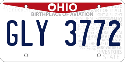 OH license plate GLY3772