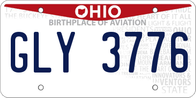 OH license plate GLY3776