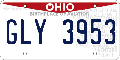 OH license plate GLY3953