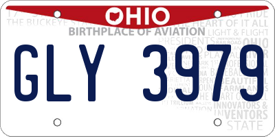 OH license plate GLY3979