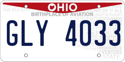 OH license plate GLY4033