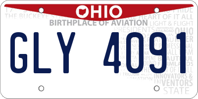 OH license plate GLY4091
