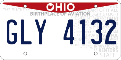 OH license plate GLY4132
