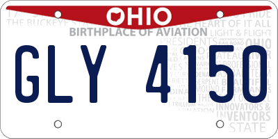 OH license plate GLY4150
