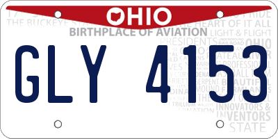 OH license plate GLY4153