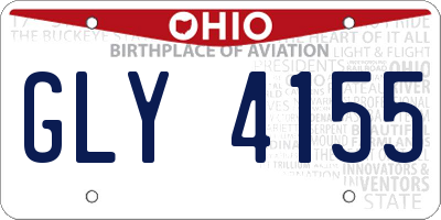 OH license plate GLY4155