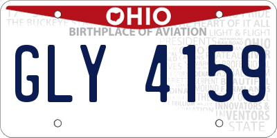 OH license plate GLY4159