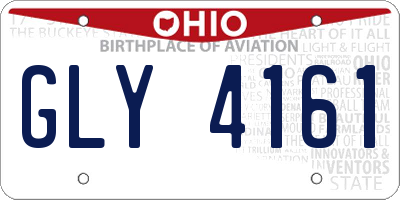 OH license plate GLY4161