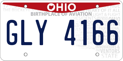 OH license plate GLY4166