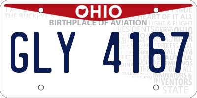 OH license plate GLY4167