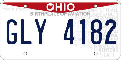 OH license plate GLY4182