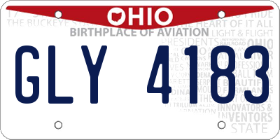 OH license plate GLY4183