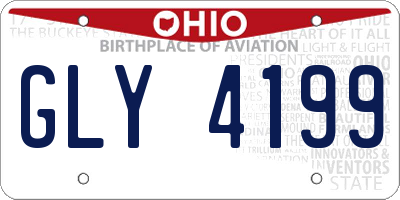 OH license plate GLY4199
