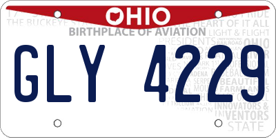 OH license plate GLY4229