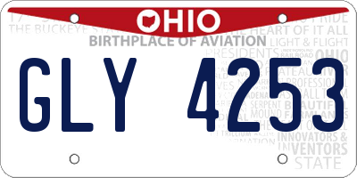 OH license plate GLY4253