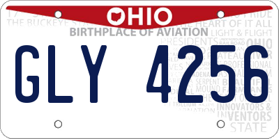 OH license plate GLY4256