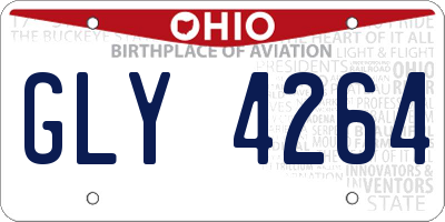 OH license plate GLY4264