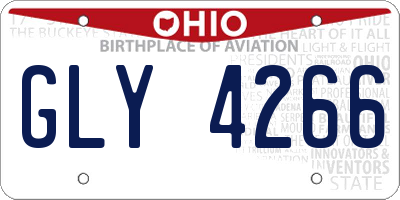 OH license plate GLY4266