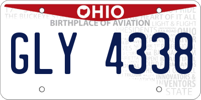 OH license plate GLY4338