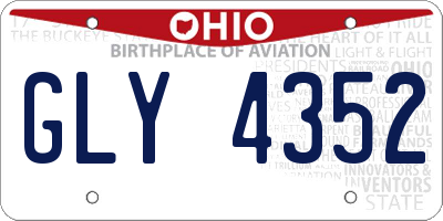 OH license plate GLY4352