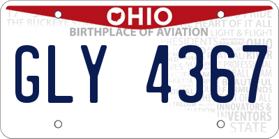 OH license plate GLY4367