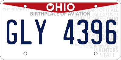 OH license plate GLY4396