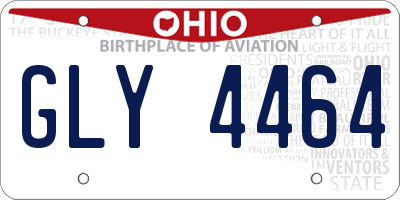 OH license plate GLY4464