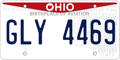 OH license plate GLY4469