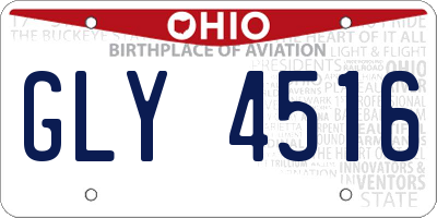 OH license plate GLY4516