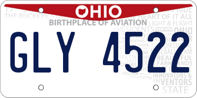 OH license plate GLY4522