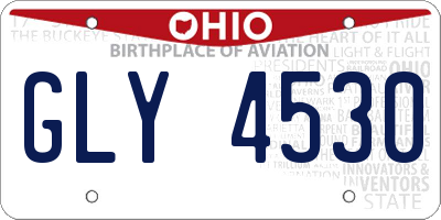 OH license plate GLY4530