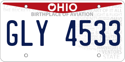 OH license plate GLY4533