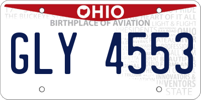 OH license plate GLY4553