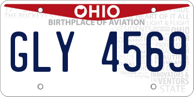OH license plate GLY4569