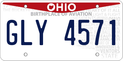 OH license plate GLY4571