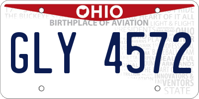 OH license plate GLY4572