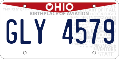 OH license plate GLY4579