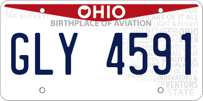 OH license plate GLY4591