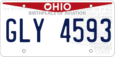 OH license plate GLY4593