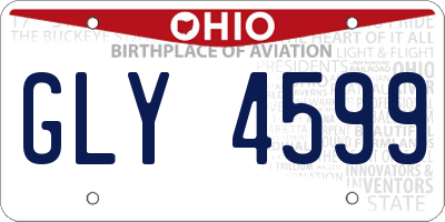 OH license plate GLY4599