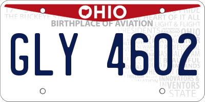 OH license plate GLY4602