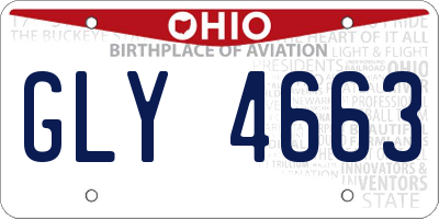 OH license plate GLY4663