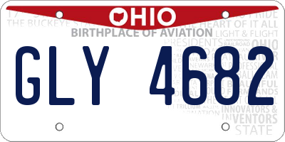 OH license plate GLY4682