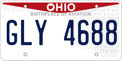 OH license plate GLY4688